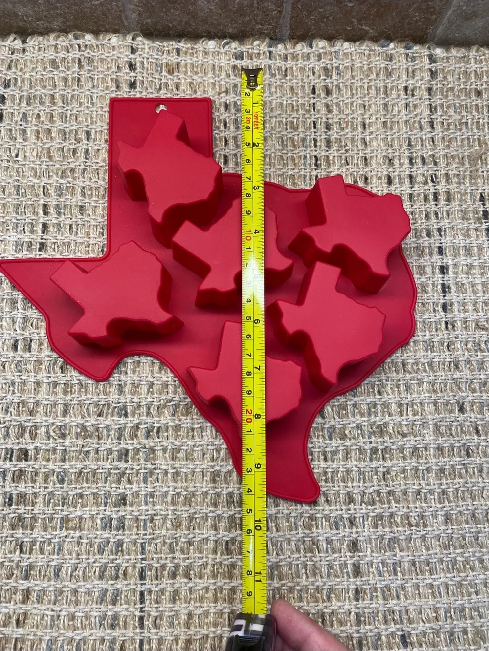 Red Texas-Shaped Silicone Mold Set